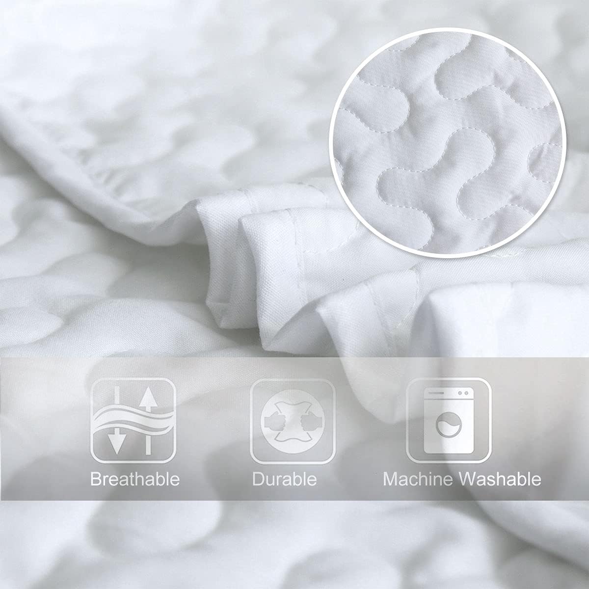 BlessLiving Abstract Tie Dye Quilt Set 3 Piece King Size