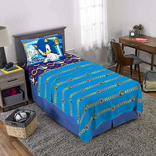 Franco Kids Bedding Sonic The Hedgehog Microfiber Sheet Set