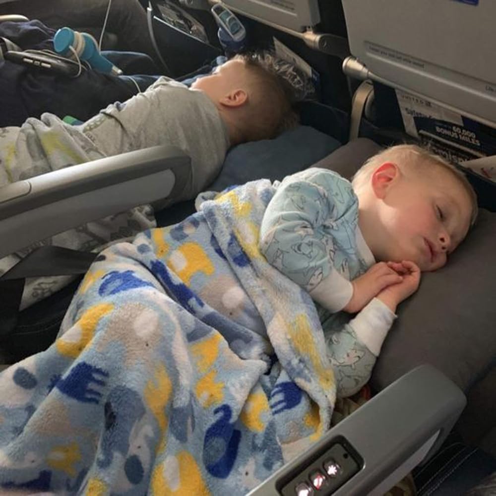 Travel Footrest Pillow with Pump for Kids and Adults