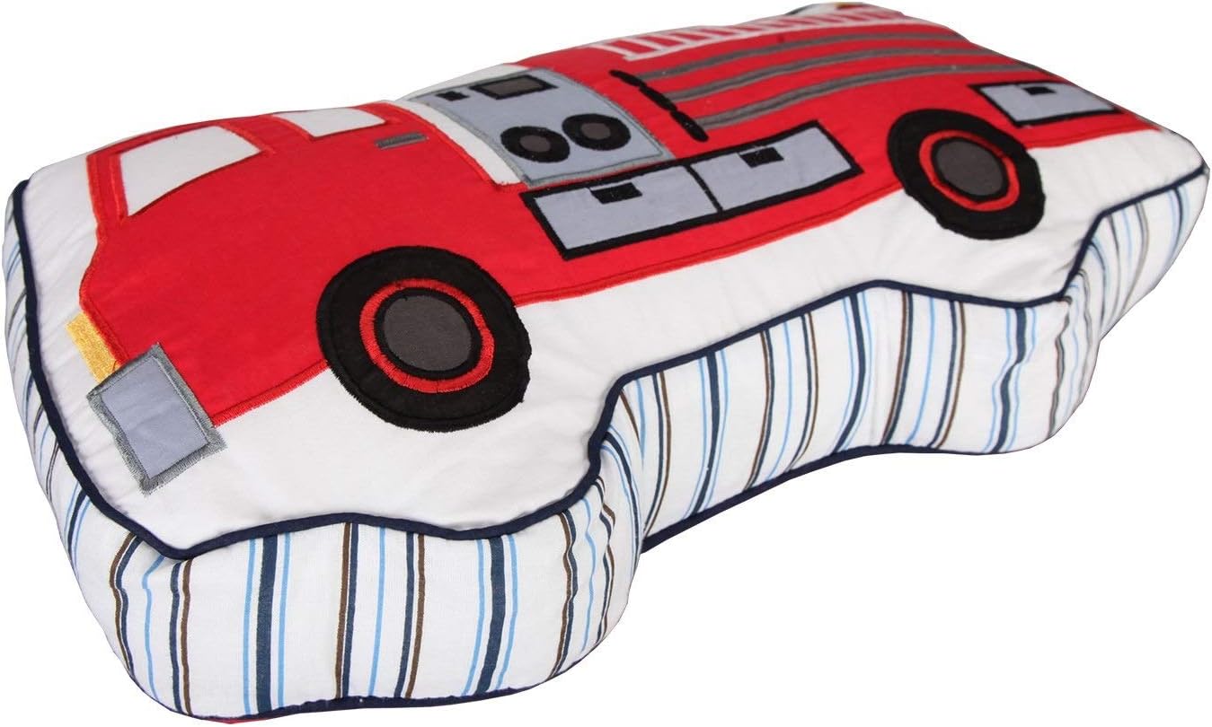 Brandream Boys Fire Truck Throw Pillow 1