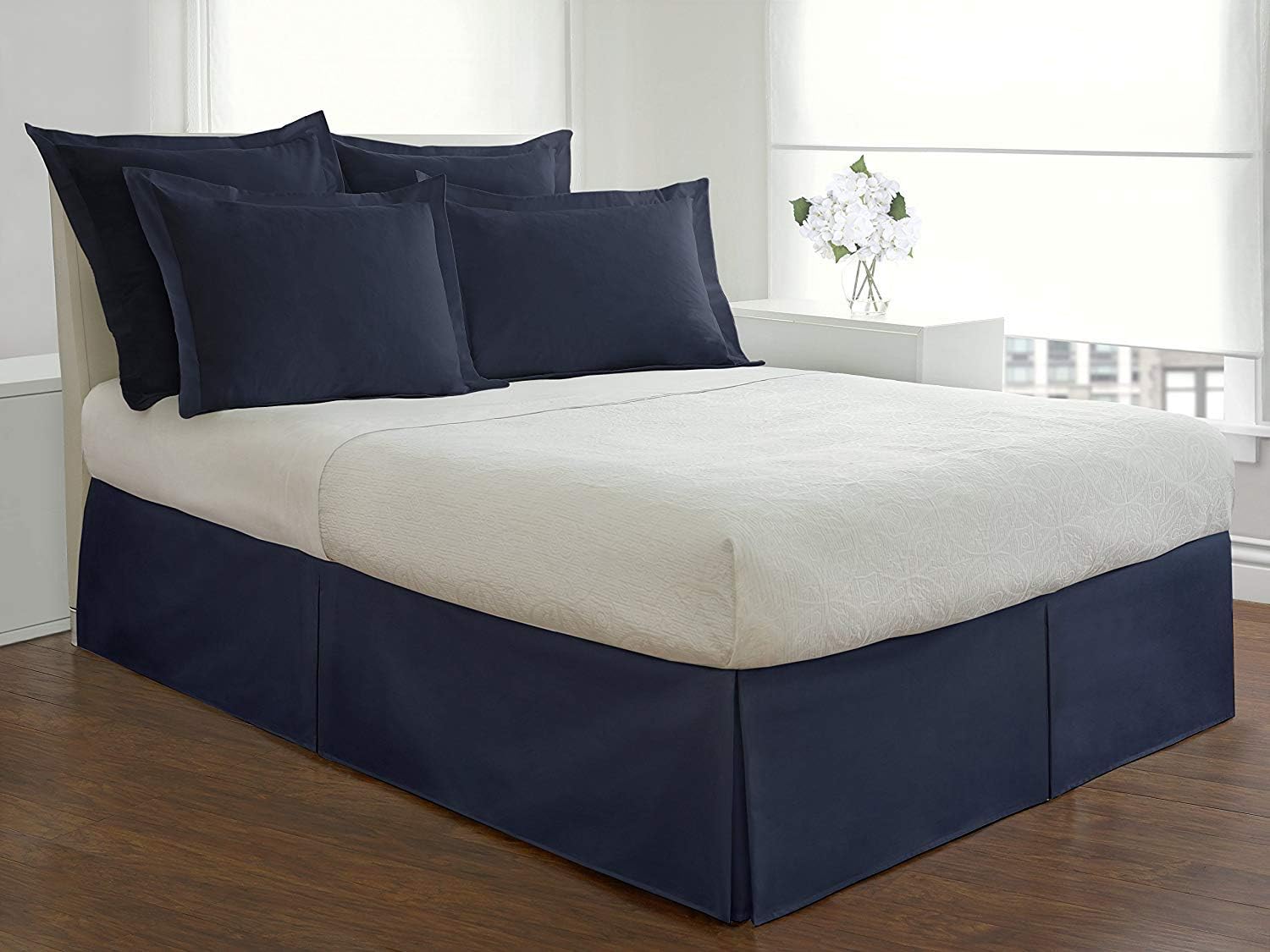 Bed Makers Tailored Navy Euro Sham 1