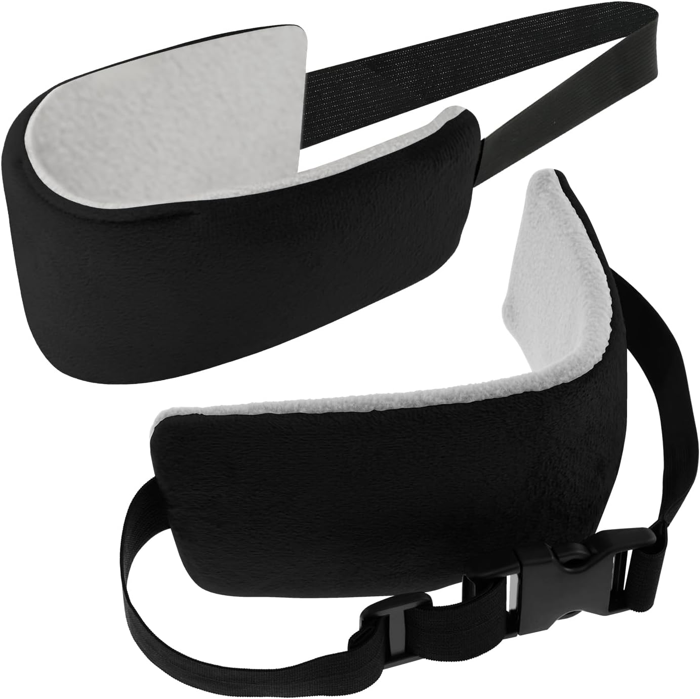 2PCS Travel Pillow Alternative with Adjustable Strap for Neck Support