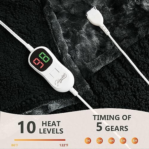 Homemate Heated Throw Blanket 50x60 10 Heat Levels Auto-Off