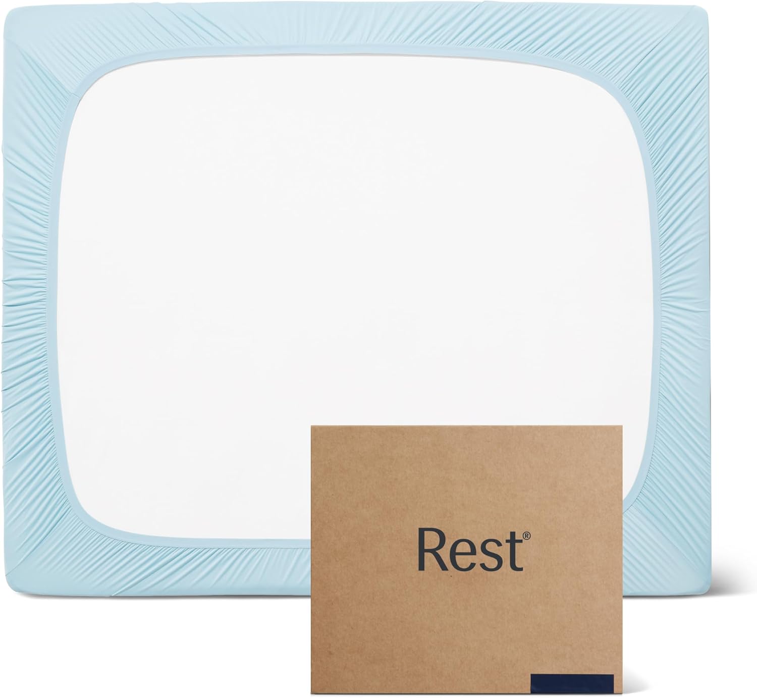 REST Evercool Fitted Sheet King Size Light Blue 15 Deep 1