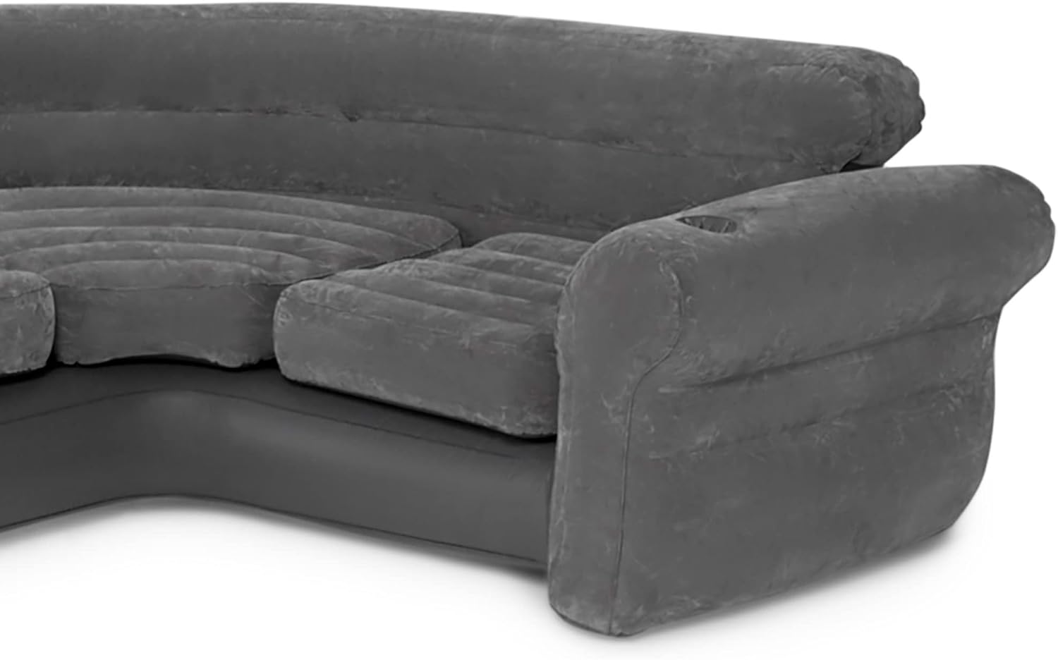 Intex Inflatable Corner Sofa L-Shaped 2 Pack Gray