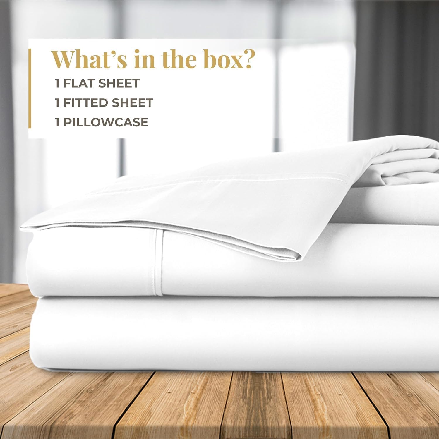 OmErsa Twin Sheet Set - Soft Microfiber Wrinkle Free Deep Pocket
