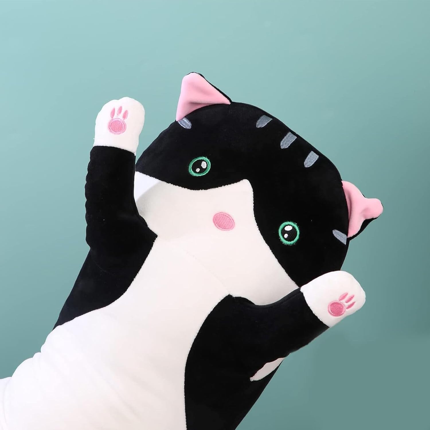 Somao Long Cat Plush Pillow - Soft Hugging Pillow for Kids and Adults