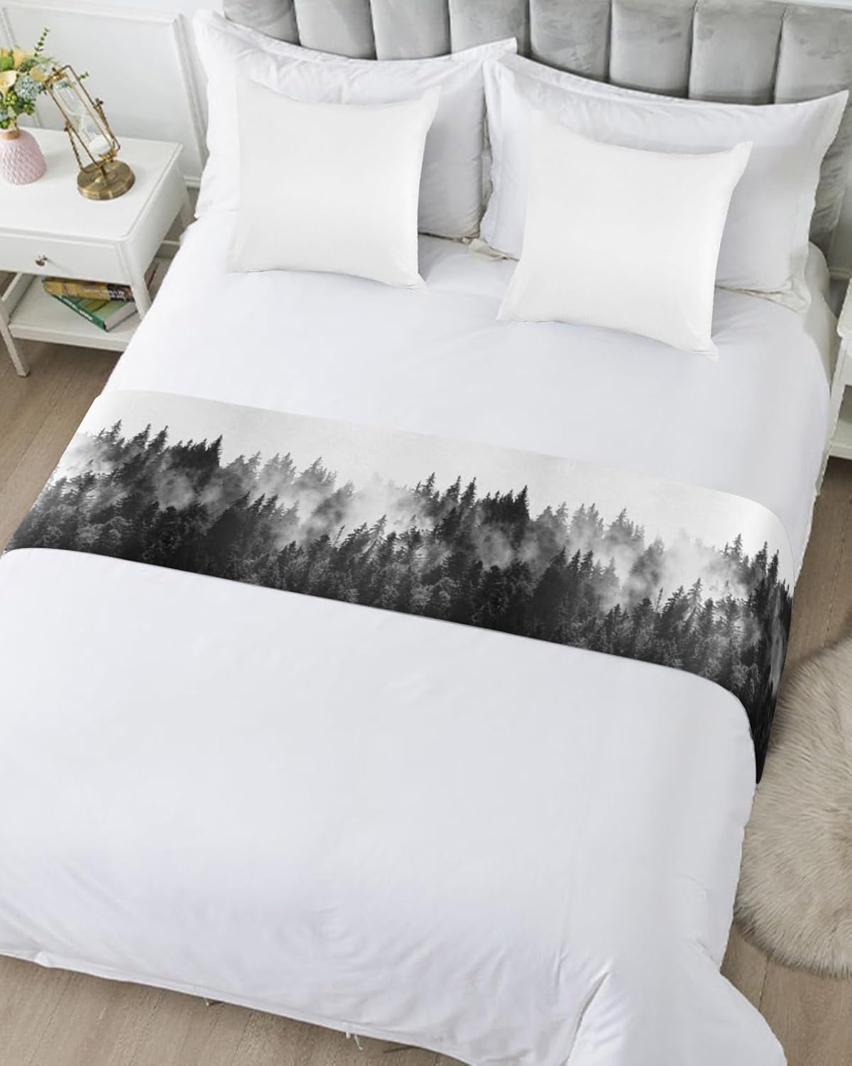 Black Forest Bed Runner Queen Size 83x20