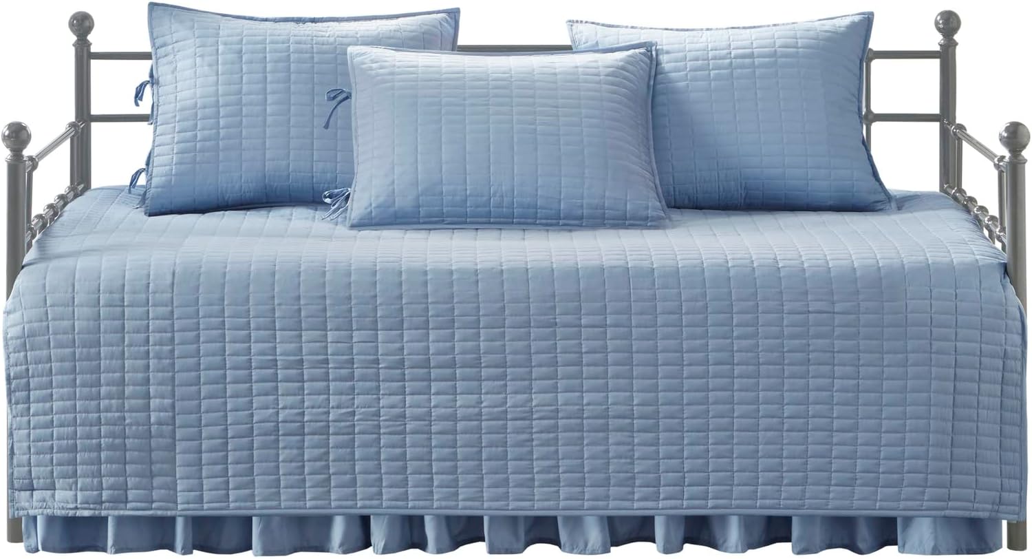 Comfort Spaces Daybed Cover - Blue 5 Piece Set