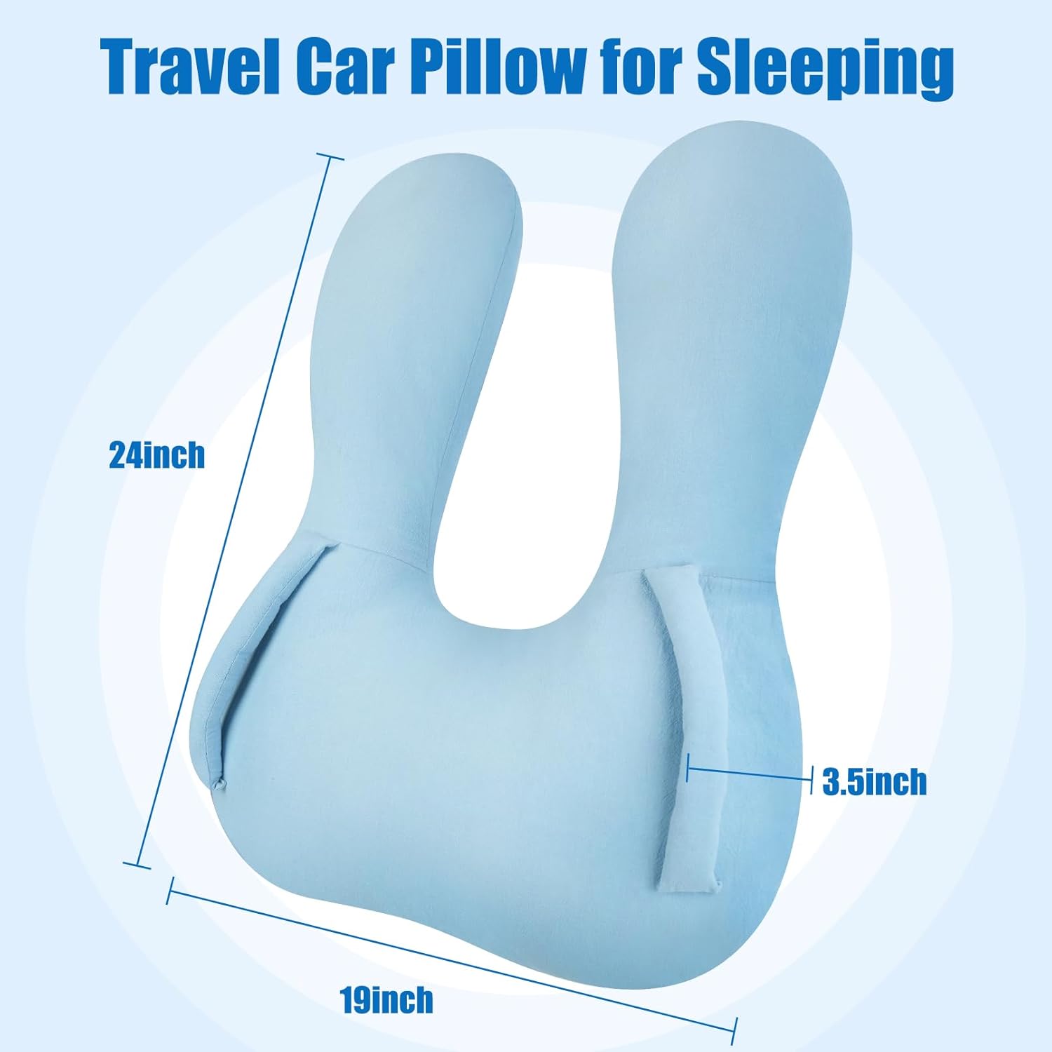 Innokids Car Pillow for Kids with Hand Support Blue