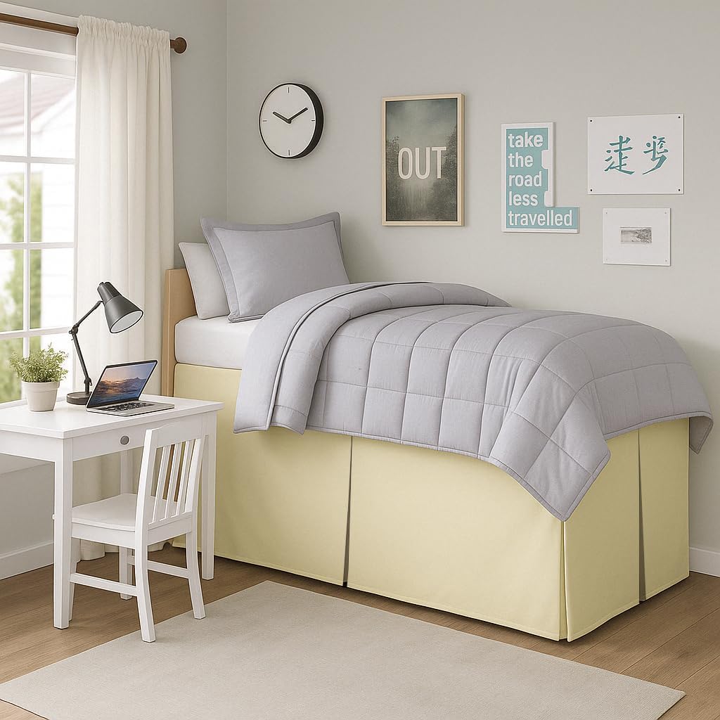 Exotic Linen Mattress Skirt Twin XL 39x80 Luxury Microfiber
