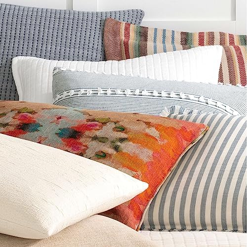 Pine Cone Hill Ranch Blanket Sham Euro Size Multi Stripe Design