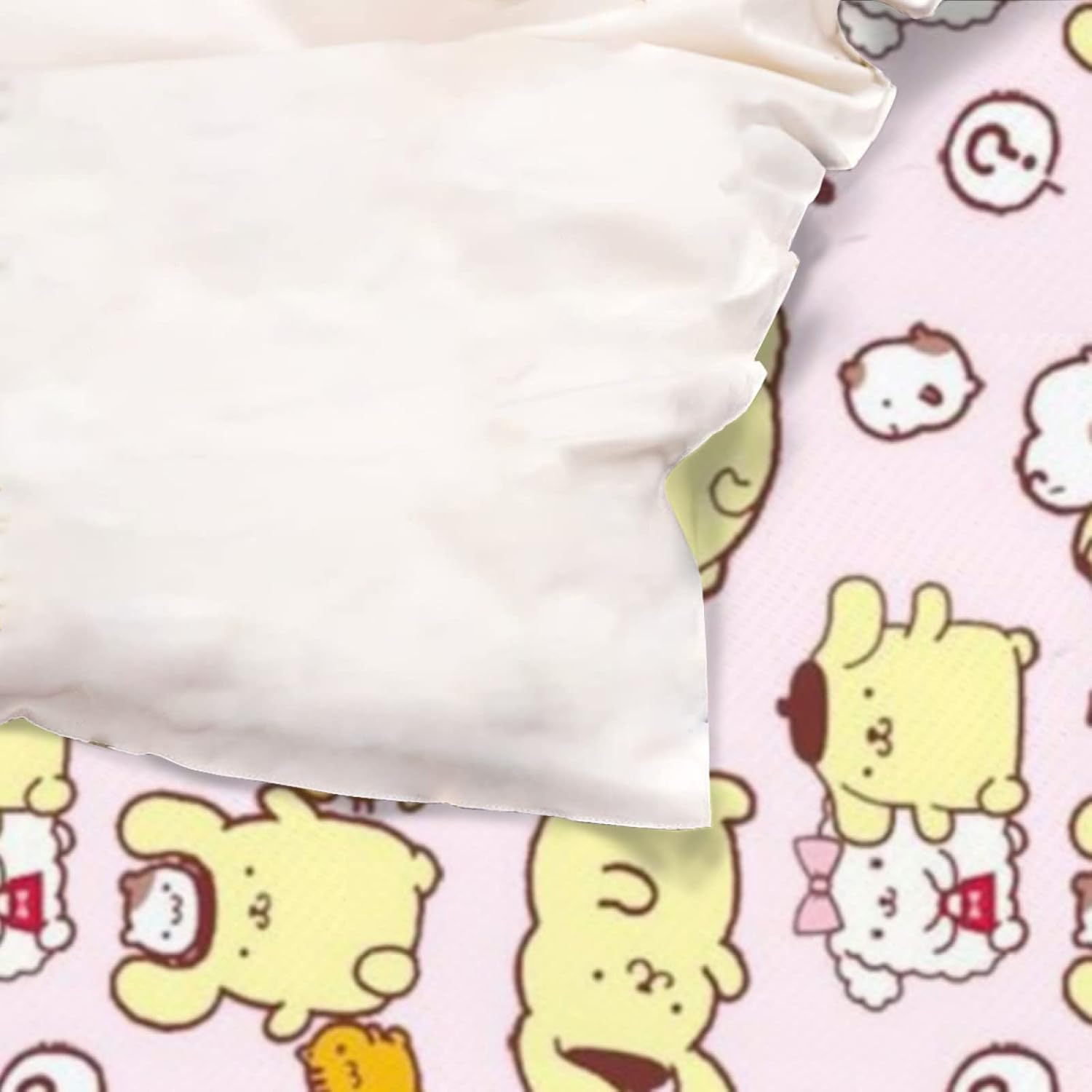 DIEZ Cartoon Pompompurin Comforter Set - 3 Piece Twin Size