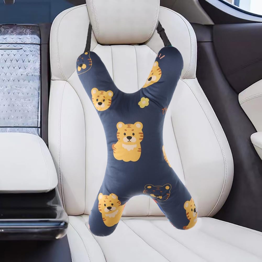 Car Travel Pillow for Kids and Adults with X-Shape Support