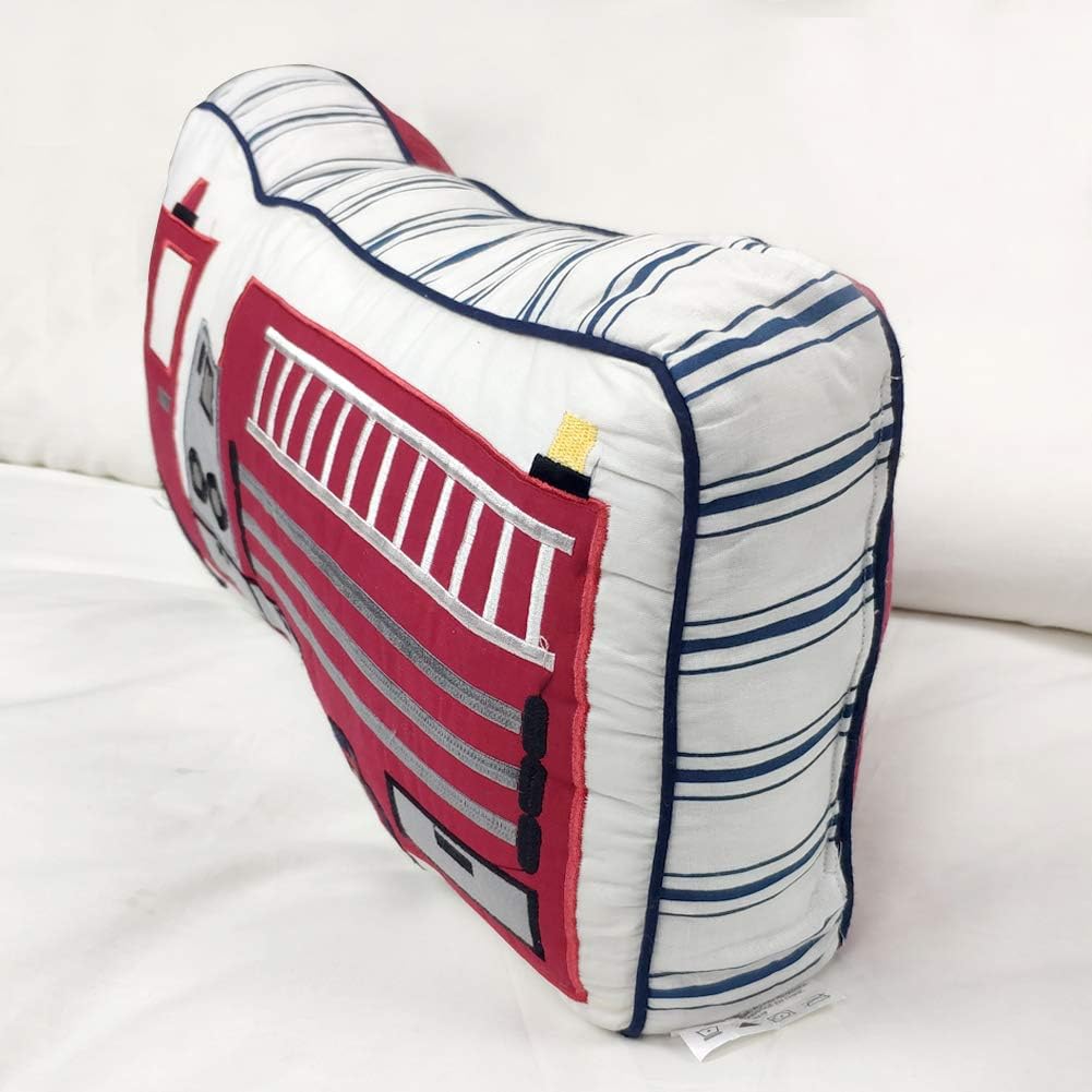 Brandream Boys Fire Truck Throw Pillow 1