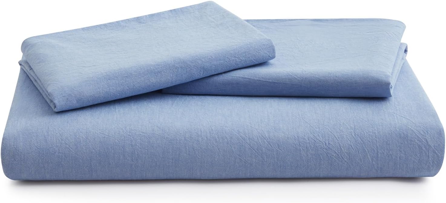LOVQUE Light Blue Duvet Cover Set Full Size
