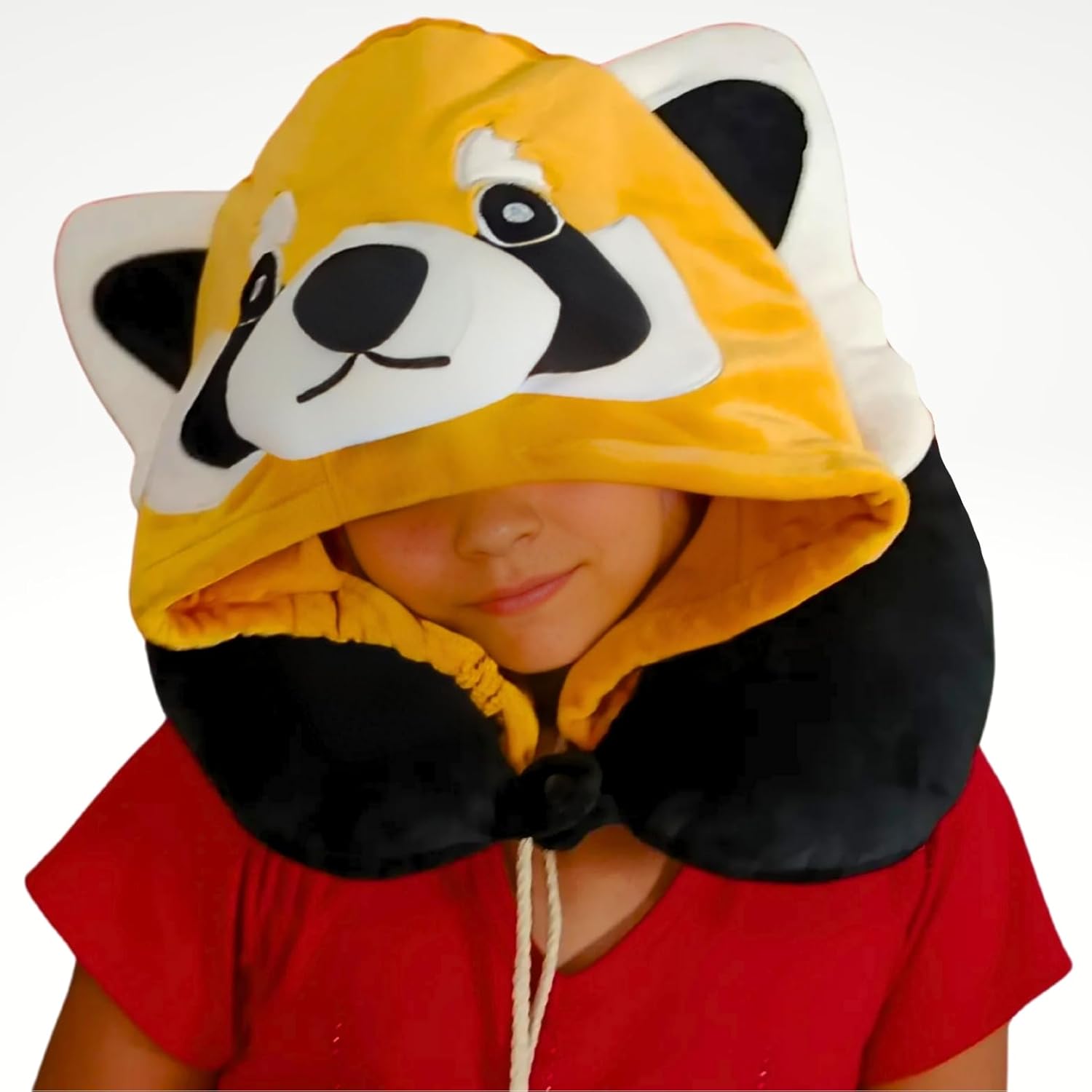 Kids Travel Pillows with Hood and Animal Designs
