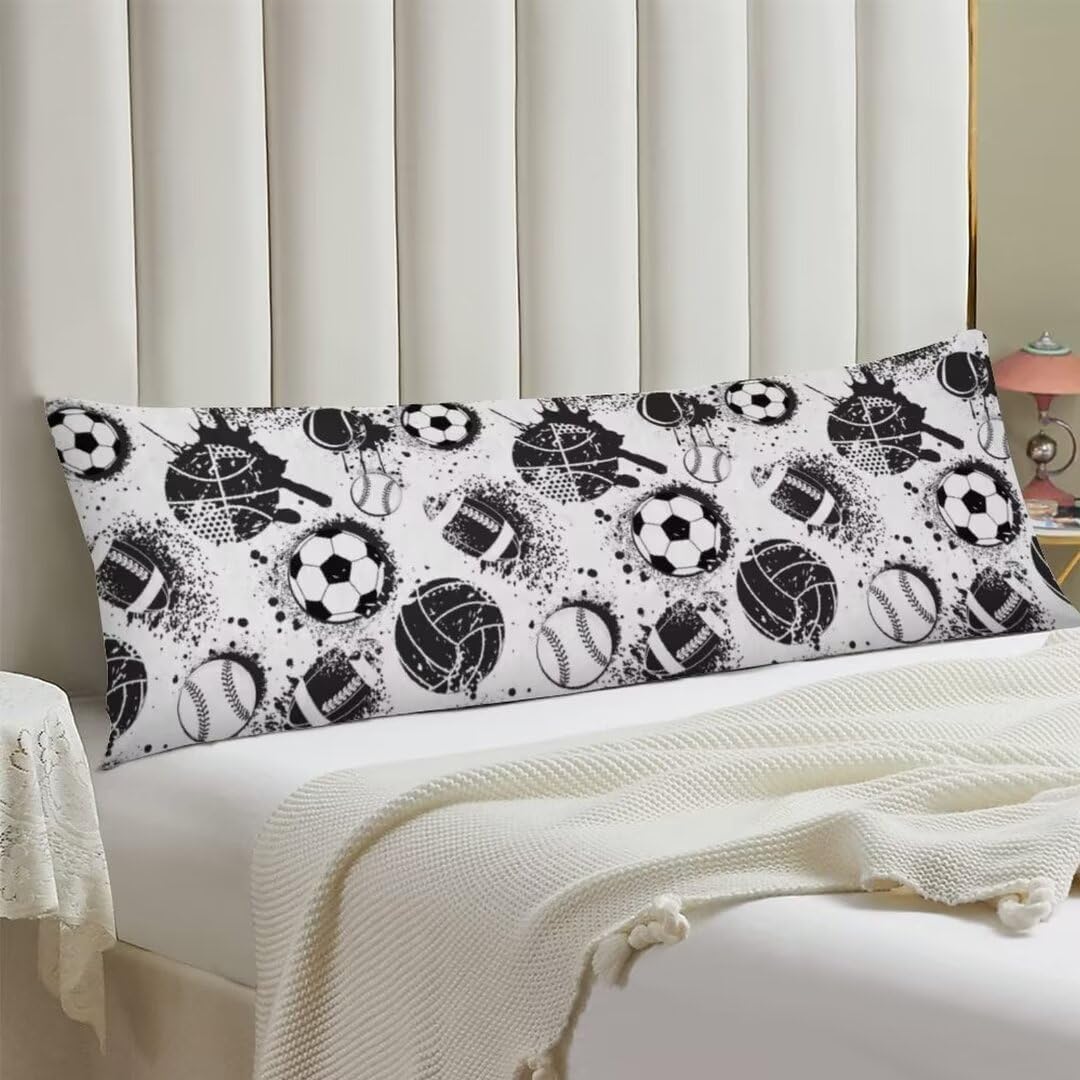 AELMARNEE Sport Themed Body Pillow Cover 20x54