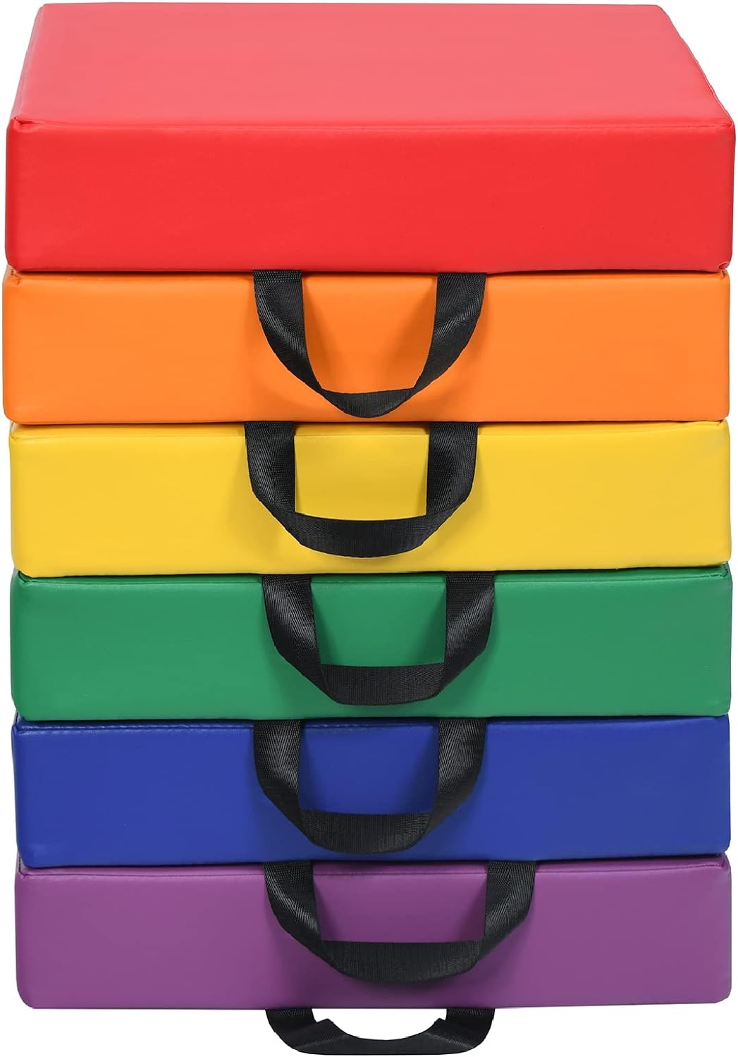 Costzon 6-Piece 15 Inch Floor Cushions for Kids with Handle