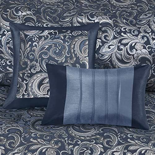 Madison Park Brystol 24 Piece Faux Silk Comforter Set King