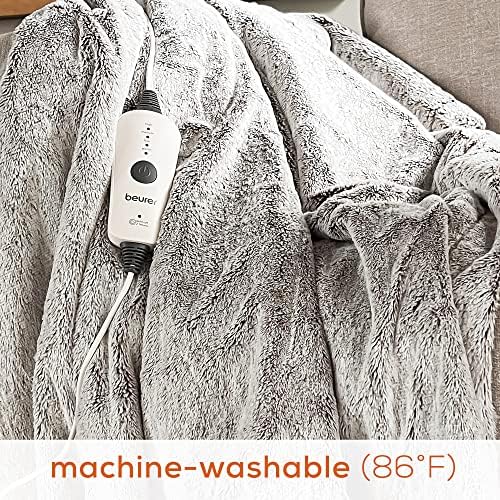Beurer HD71N Heated Throw Blanket with 4 Temperature Settings