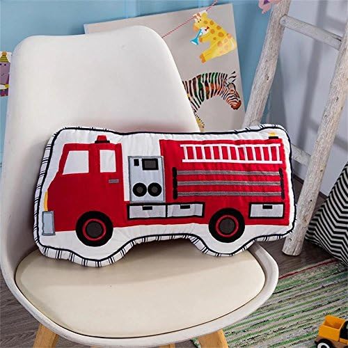 Brandream Boys Fire Truck Throw Pillow 1