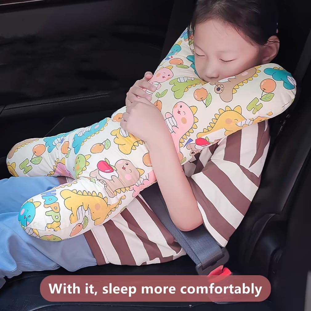 Car Travel Pillow for Kids Adults X-Shaped Neck Support