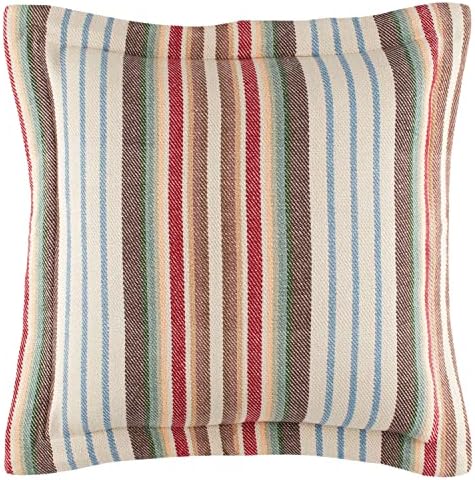 Pine Cone Hill Ranch Blanket Sham Euro Size Multi Stripe Design