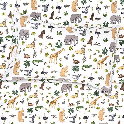 1500 Supreme Kids Bed Sheet Set - Full Size Wild Animal Design