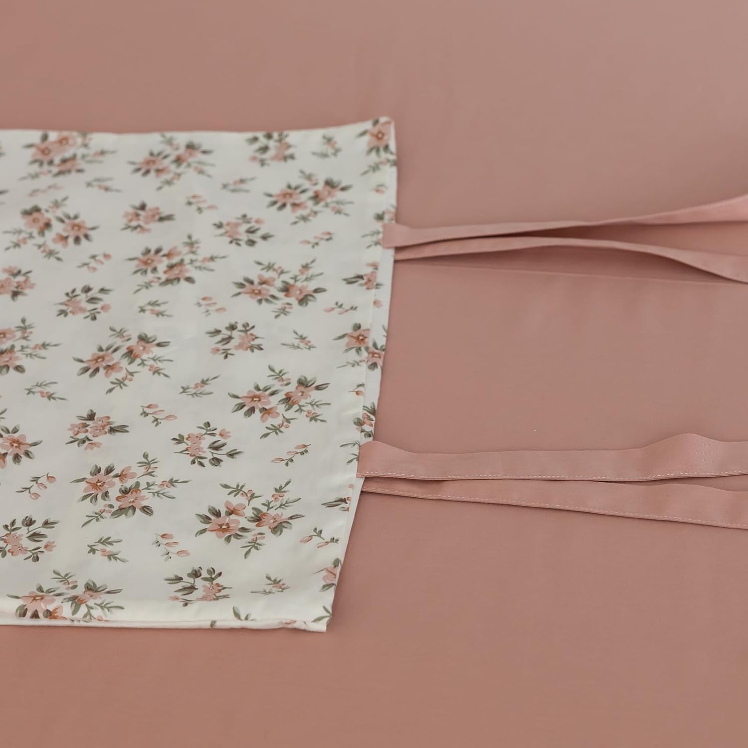 VM VOUGEMARKET Pink Flower Pillowcases 2PCS