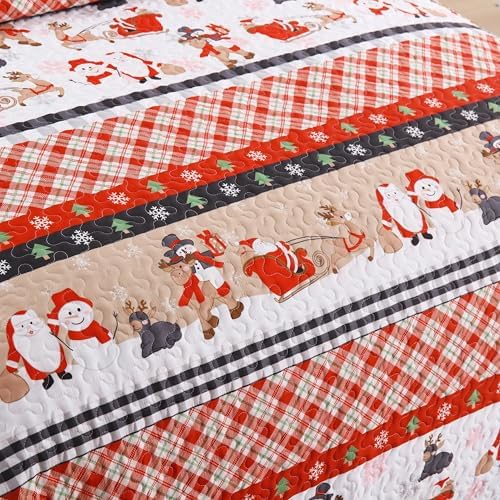 MarCielo Christmas Kids Quilt Set Twin 1