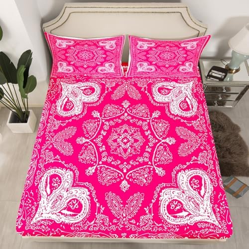 Castle Fairy Plum Floral Sheet Set Full Size 4Pcs
