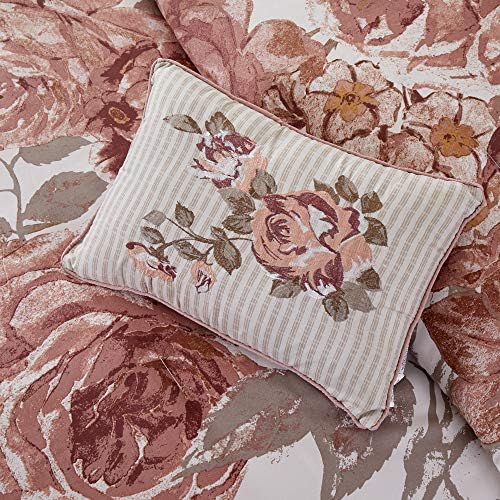 Amrapur Overseas Rose Farmhouse 8-Piece Comforter Set King
