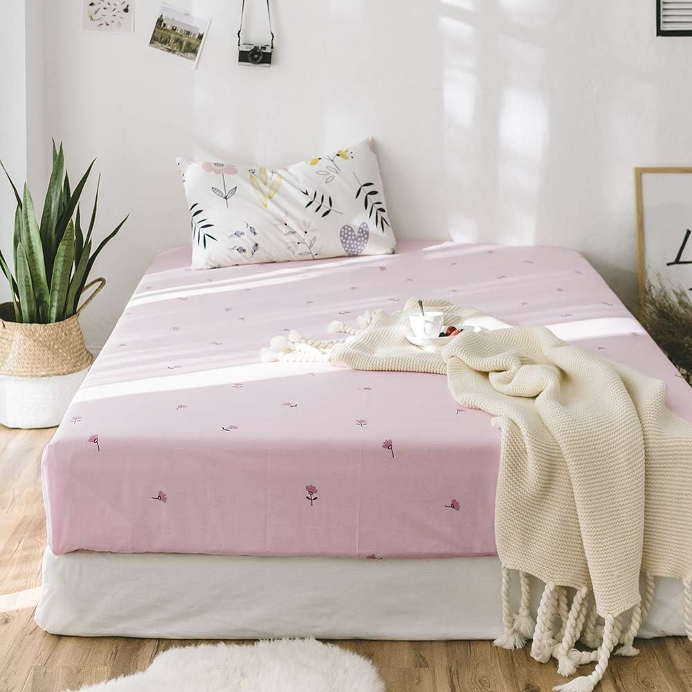 HighBuy 100 Cotton Queen Fitted Sheet with Deep Pocket