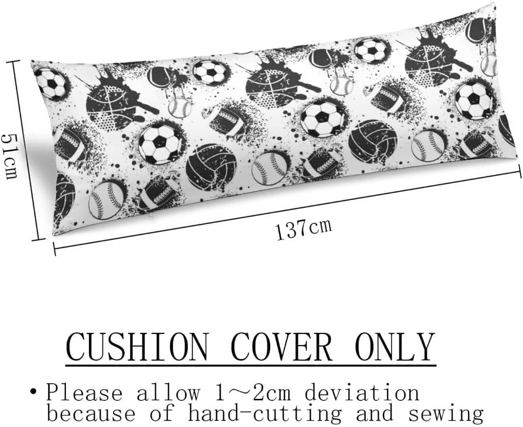 AELMARNEE Sport Themed Body Pillow Cover 20x54