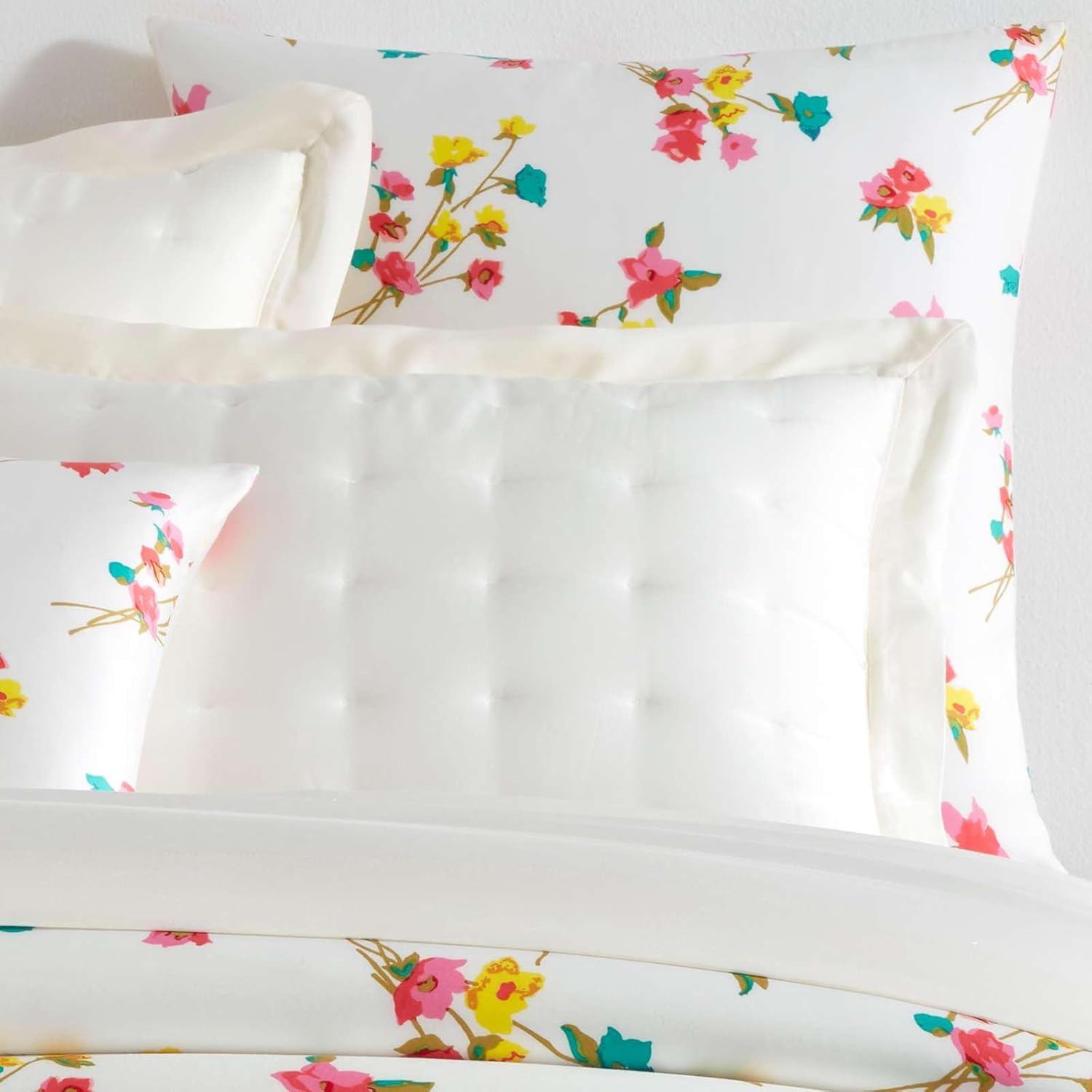 Pine Cone Hill Taffeta Floral Pillow Sham Euro Size