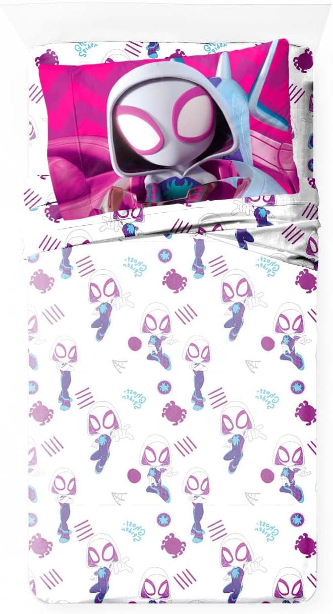 Marvel Ghost Spider Gwen Twin Size Sheet Set