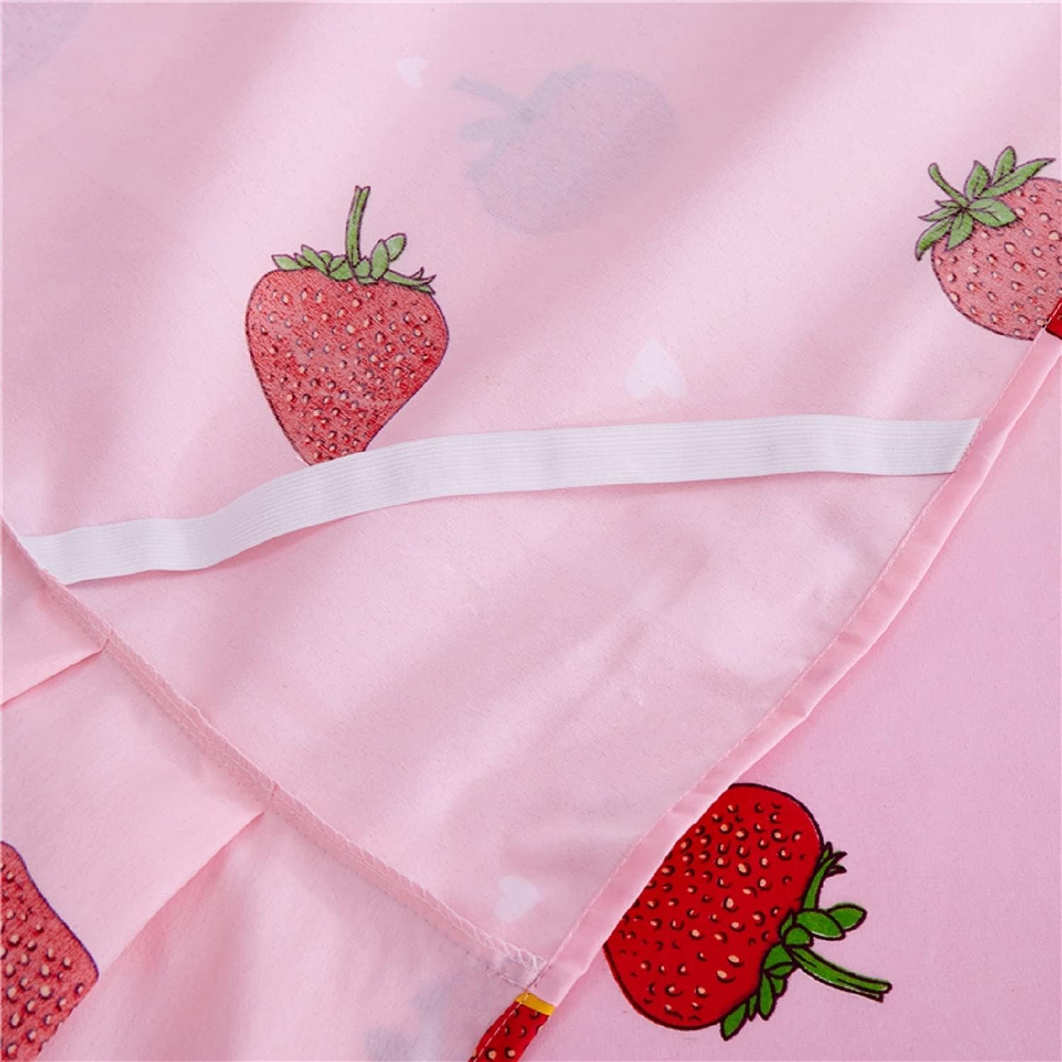 Feelyou Cute Strawberry Bed Sheet Set for Girls