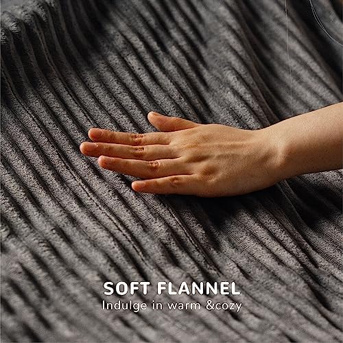 HOMISPRITE Heated Blanket Twin Size 62x84 Grey