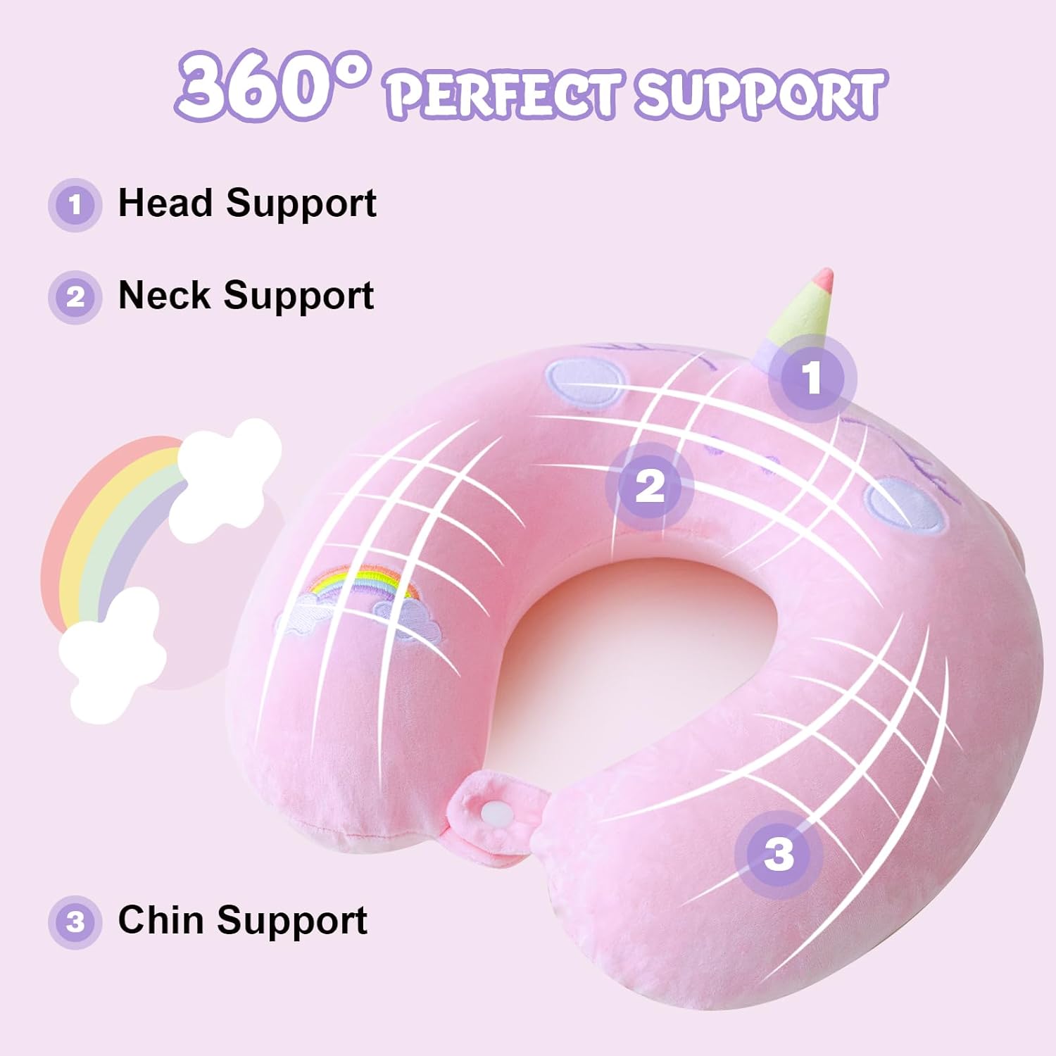 Cirorld Travel Pillow for Neck Support and Comfort