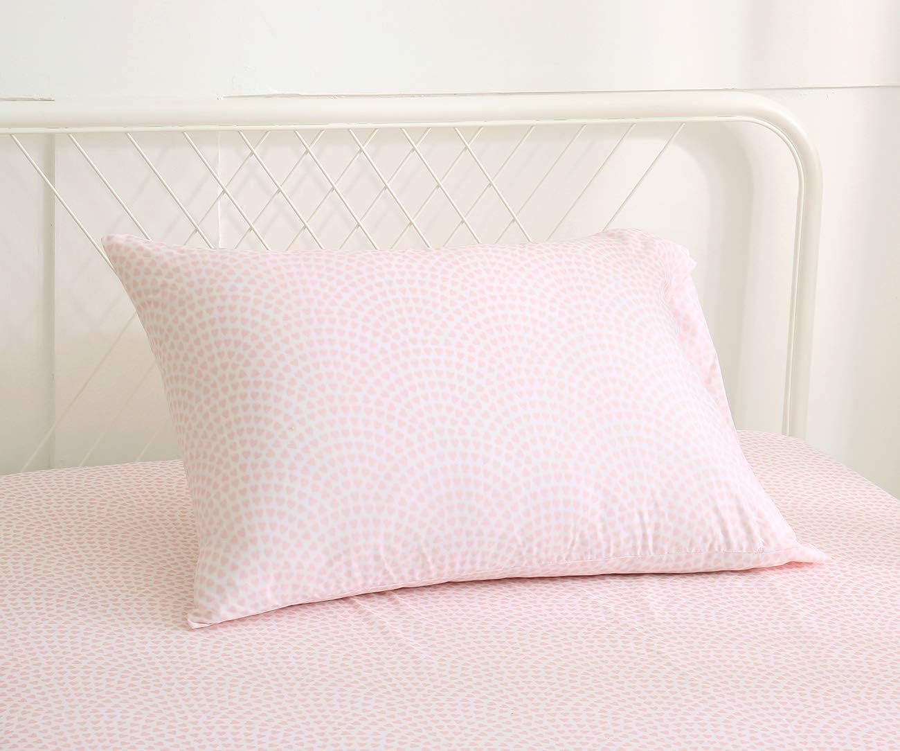 Vonty Kids Full Pink Heart Printed Sheet Set 1