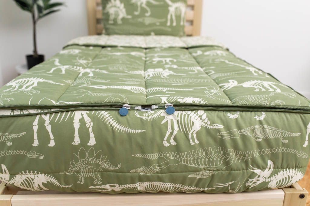 Beddys Dino T-Rex Zipper Bed Set for Kids