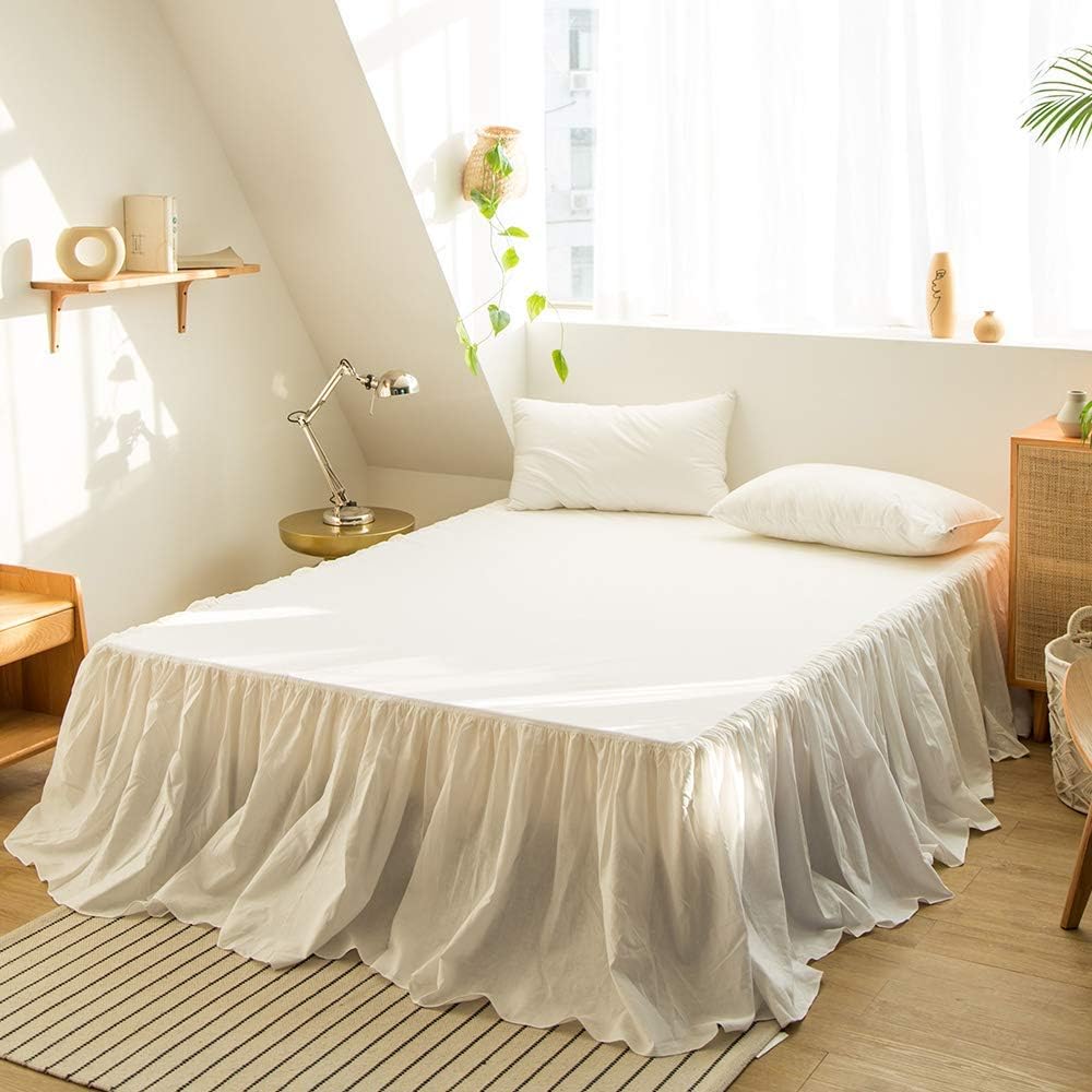 SimpleOpulence Linen Duvet Cover Set with Ruffles