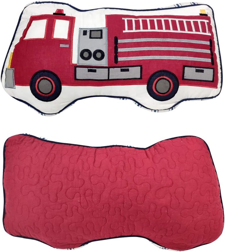 Brandream Boys Fire Truck Throw Pillow 1