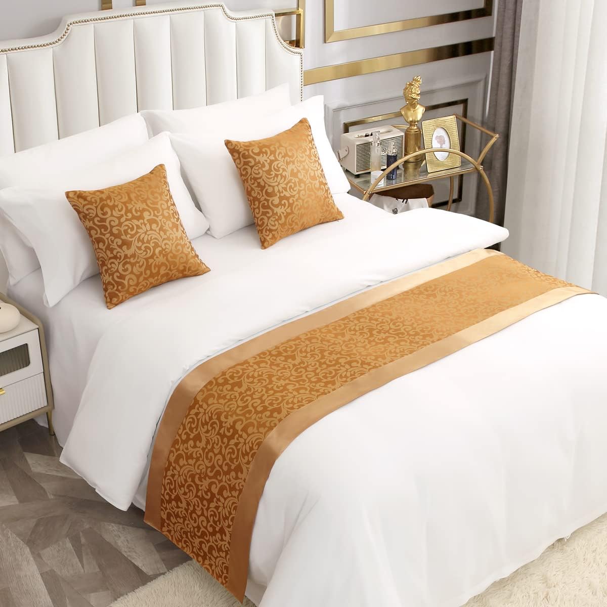 AMBERIS Bed Runner for Twin Queen King Size Beds