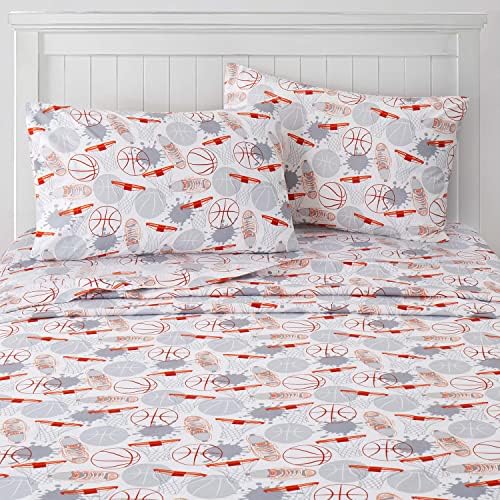 1500 Supreme Kids Bed Sheet Set - Basketball Full
