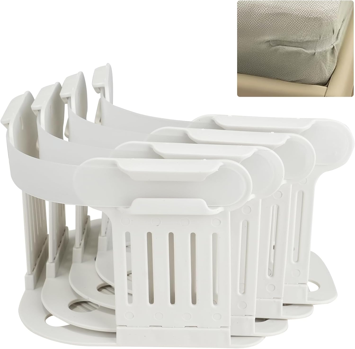 JASTT Lock Sheet Holders 4PCS Heavy Duty Bed Sheet Clips