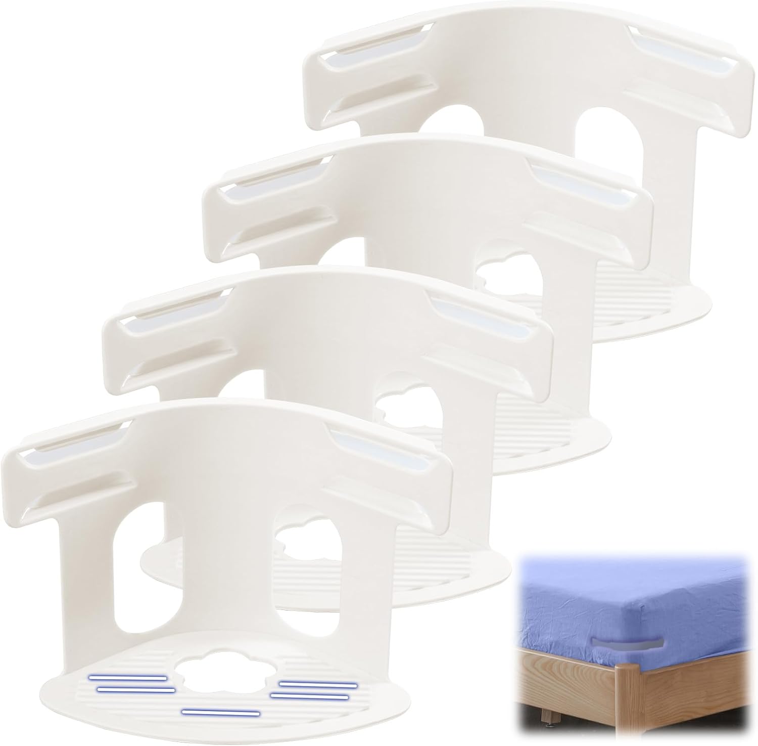 CALORPET Lock Sheet Holders Set - 4 Pieces Anti Slip Heavy Duty