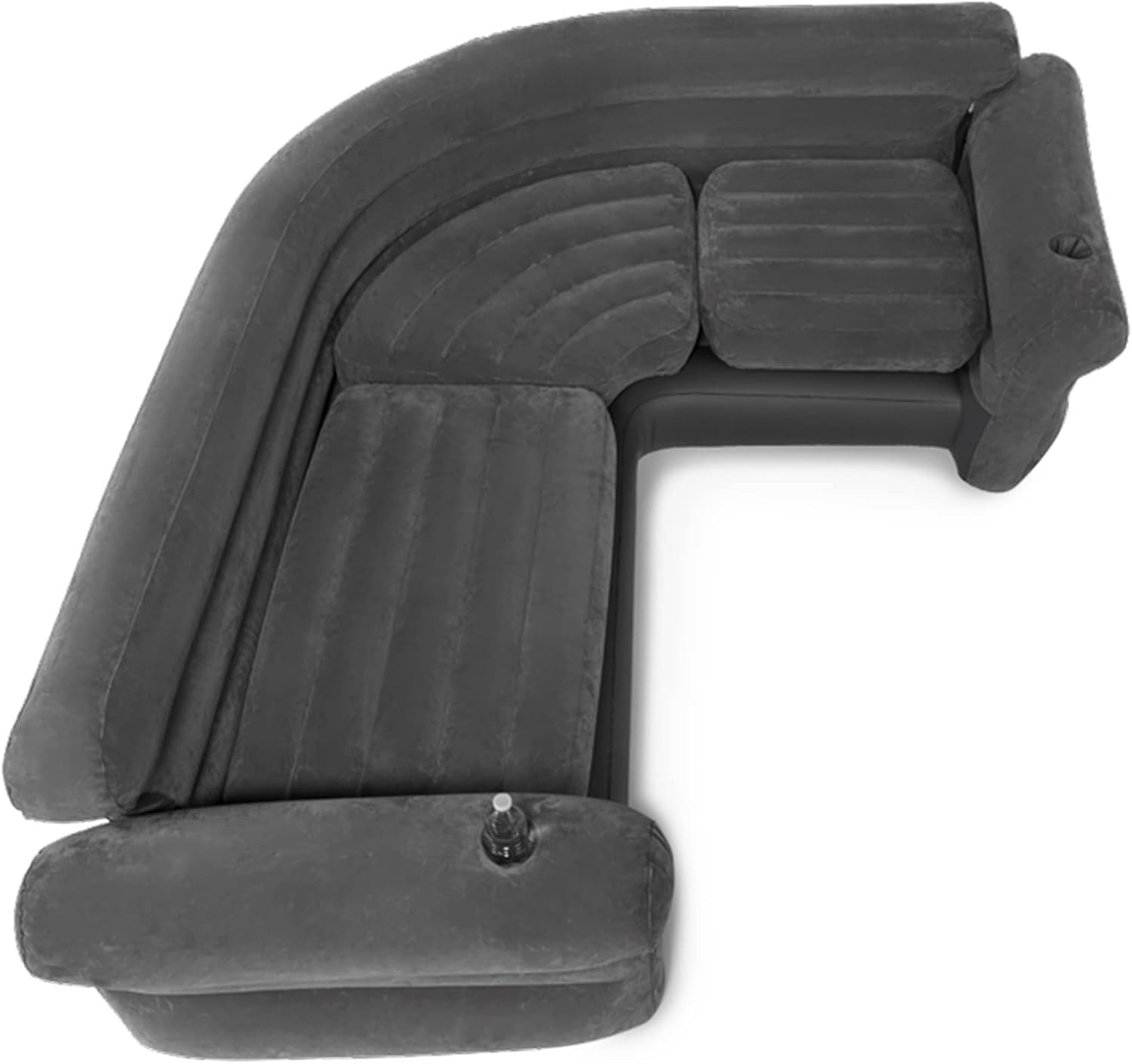 Intex Inflatable Corner Sofa L-Shaped 2 Pack Gray