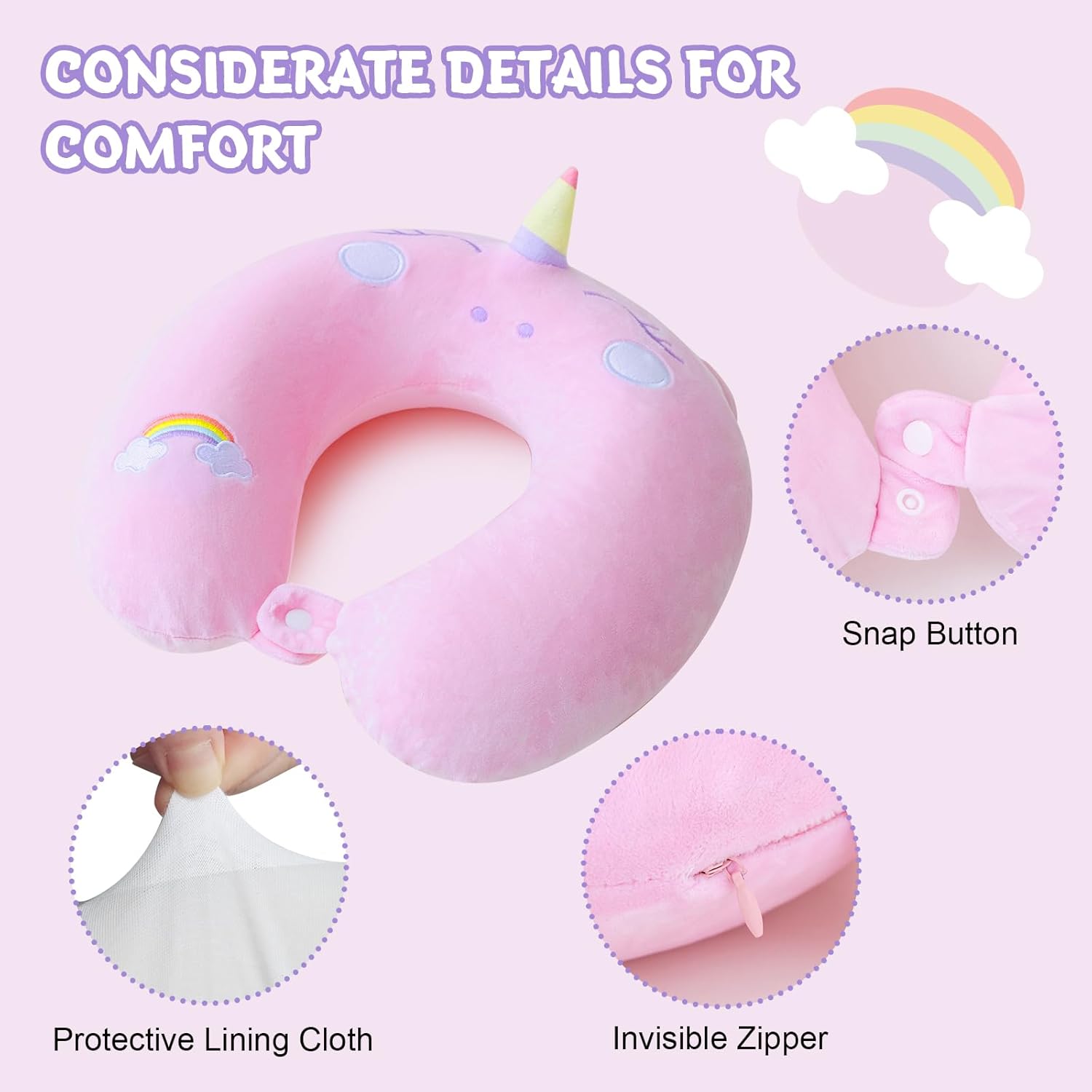 Cirorld Travel Pillow for Neck Support and Comfort